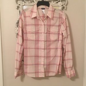 Patagonia plaid button down, size 6